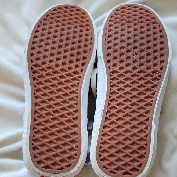 Vans Women's Black Canvas Sneakers with White Trim - Picture 4 of 4